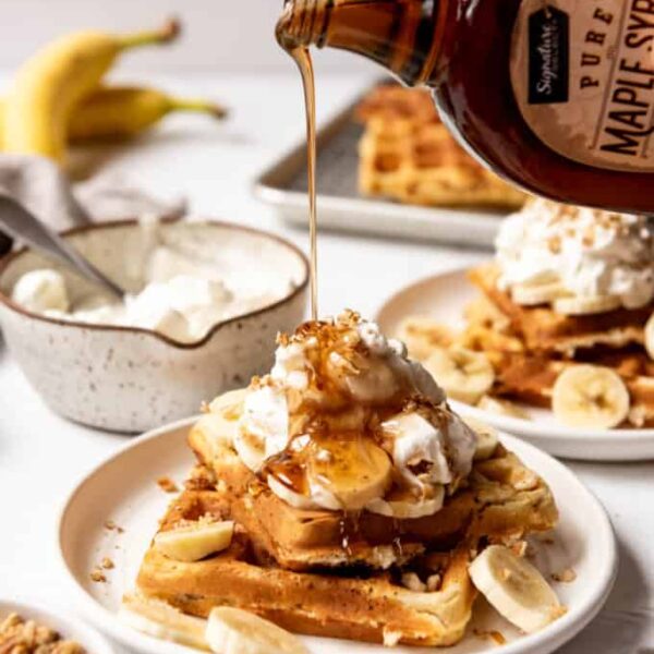 Sweet Breakfast Waffles - Nutella / Maple Syrup / mix Berries / butter / banana / roasted pecan...