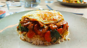 Chicken Reverse Bowl With Rice & Mix Vegetables