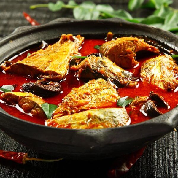Eggplant with Fish Curry  With Rice & Salad