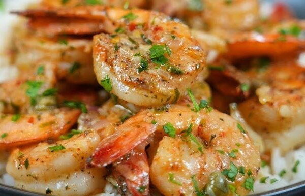Gambas With Creole Sauce With Perfumed Jamin Rice
